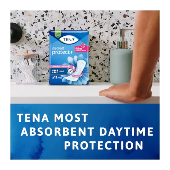 TENA, Slim Protect+ Maxi, Predloga za inkontinenco, 12 predlog