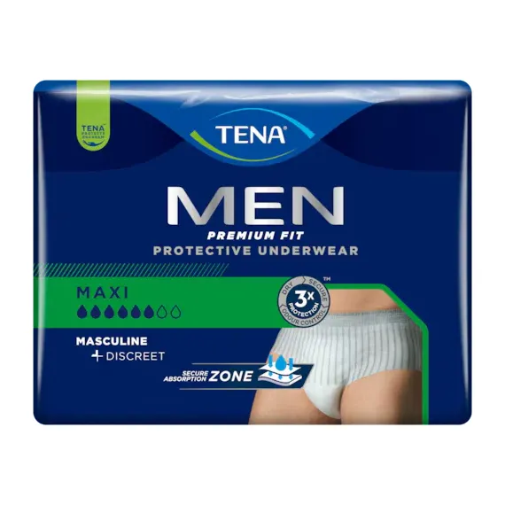 TENA, Men Pants Maxi, Hlačke za inkontinenco S/M, 12 hlačk
