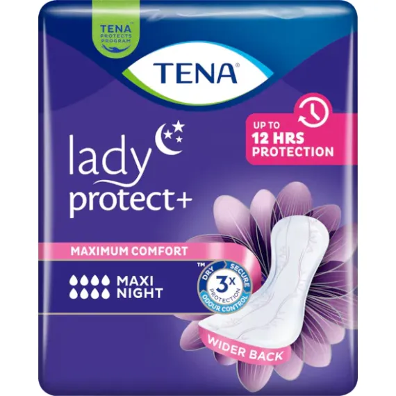 TENA, Slim Protect+ Maxi Night, Predloga za inkontinenco, 12 predlog