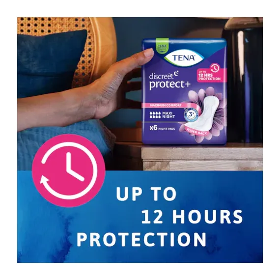 TENA, Slim Protect+ Maxi Night, Predloga za inkontinenco, 12 predlog
