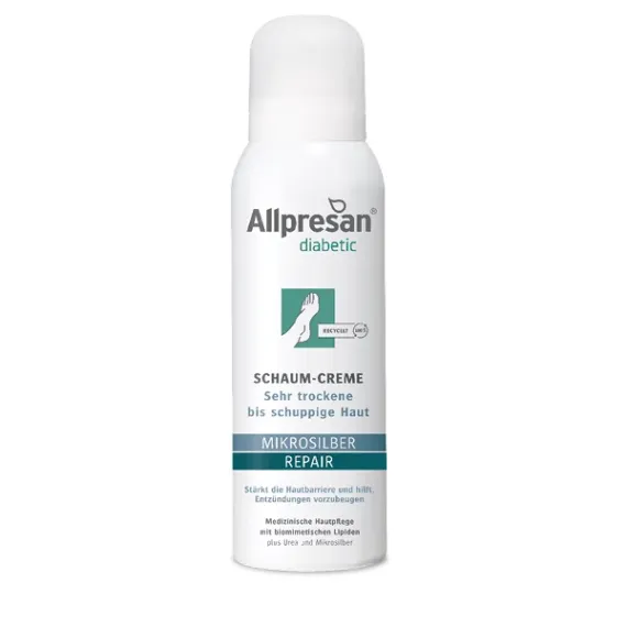 Allpresan, Diabetic Mikrosilber repair kremna pena, 125 ml