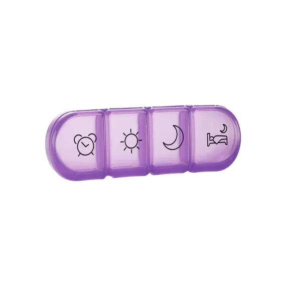 Mediblink, dnevna posodica za tablete Stela Mini vijolična, M019