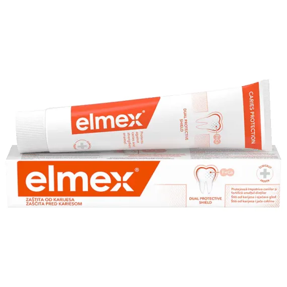 Elmex, zobna krema proti kariesu, 75 ml