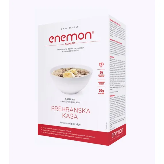 Enemon Slim, okus banane s koščki čokolade, 10 vrečk