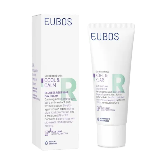 Eubos, Cool&Calm dnevna krema za lajšanje rdečice ZF20, 40 ml