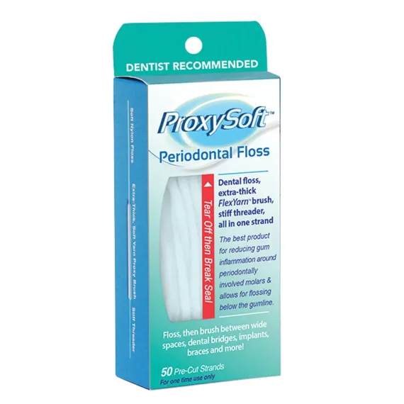 ProxySoft Periodontal, zobna nitka, 50 nitk