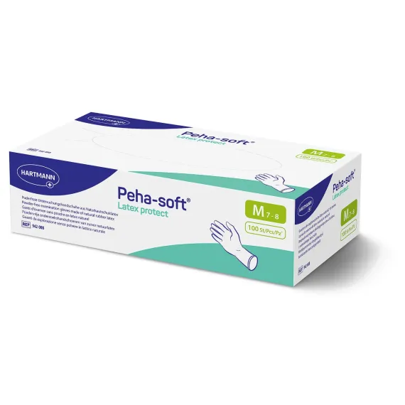 Hartmann, Peha-soft Latex protect rokavice brez pudra, velikost XS, 100 rokavic