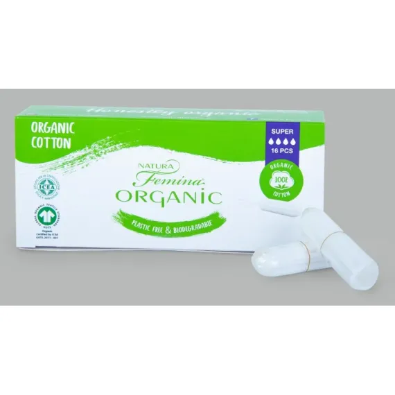 Natura Femina, Organic tamponi Super, 16 kos