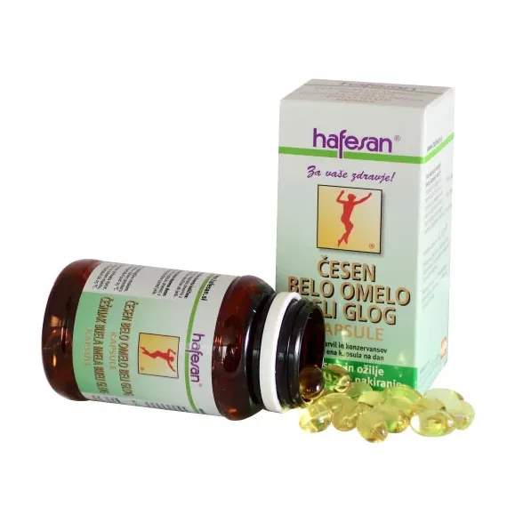Hafesan, Česen + Belo omelo + Beli glog kapsule, 60 kapsul