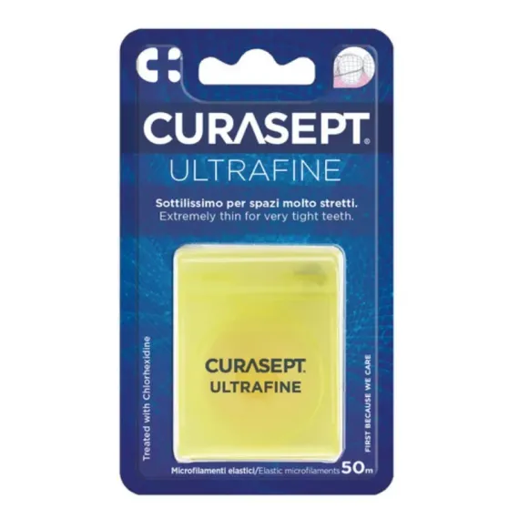 Curasept, Ultra Fine nepovoščena zobna nitka, 50 m