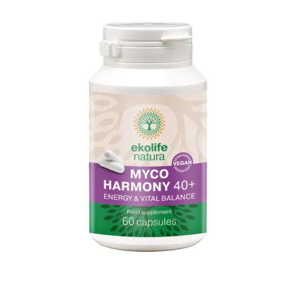 Ekolife Natura, Myco Harmony 40+, 60 kapsul