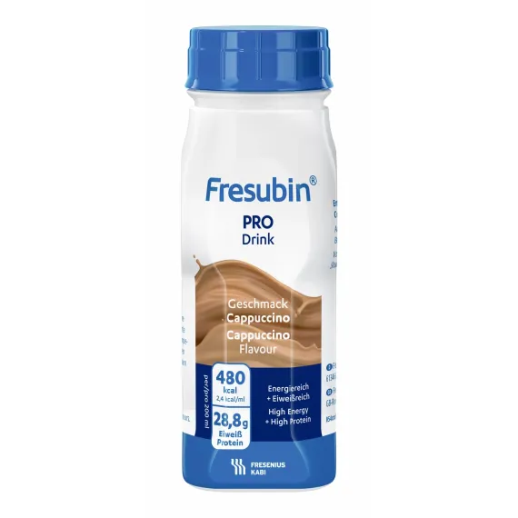 Fresubin PRO Drink, okus kapučino, 200 ml, 4 plastenke