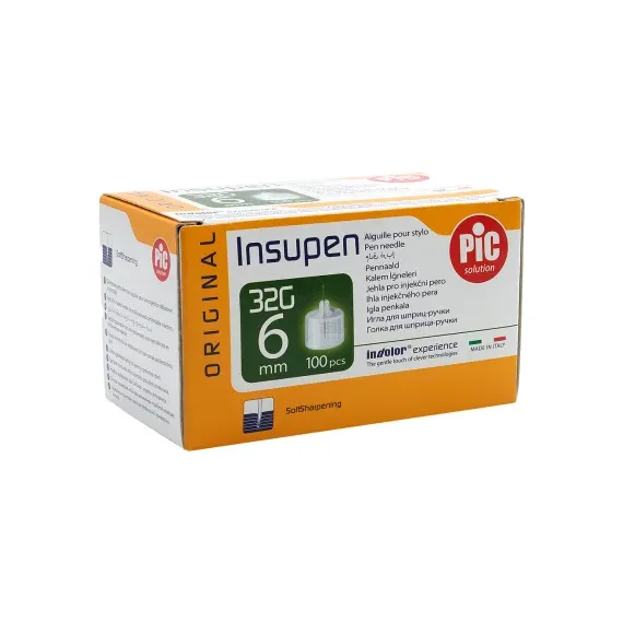 PiC, igla Insupen G32 6 mm, 100 igel