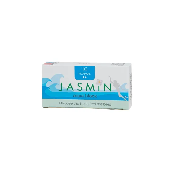 Jasmin, Higienski tamponi Aqua block - Normal, 16 kos