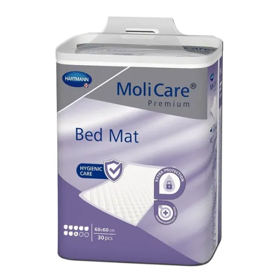 MoliCare, Premium posteljne podloge, 8 kapljic, 60 x 60 cm, 30 podlog