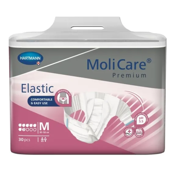 MoliCare, Premium Elastic hlačne podloge, 7 kapljic, velikost M, 30 podlog