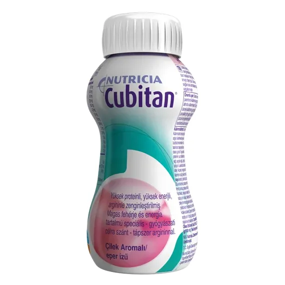 Cubitan, okus jagoda, 200 ml, 4 plastenke