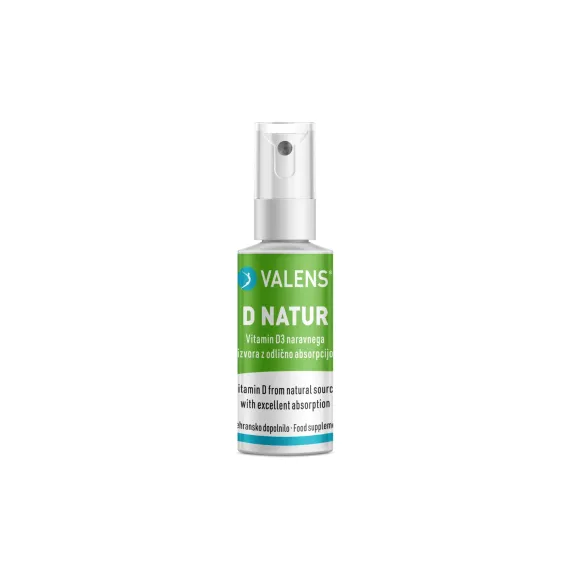Valens, D-natur ustno pršilo, 15 ml