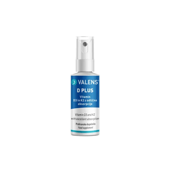 Valens, D - plus, ustno pršilo, 25 ml