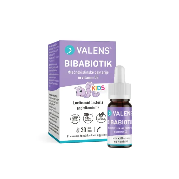 Valens, BibaBiotik kapljice, 7,5 ml