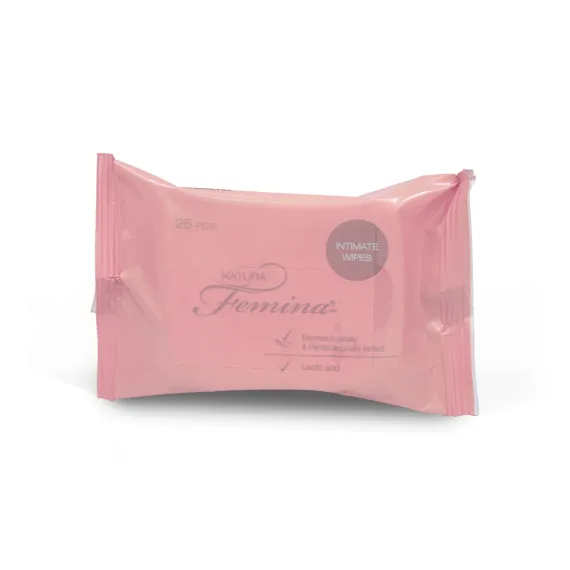 Natura Femina, Intimni vlažni robčki z mlečno kislino, 25 robčkov