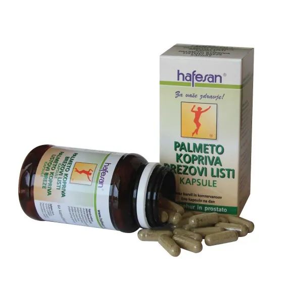 Hafesan, Palmeto + Kopriva + Brezovi listi kapsule, 60 kapsul
