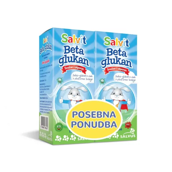 Salvit, Beta glukan tekočina, 2 x 150 ml