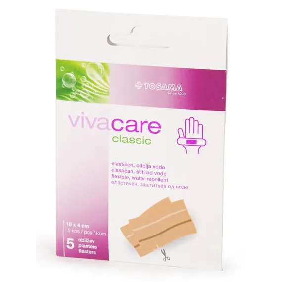 Vivacare, Classic obliži 10 x 4 cm, 5 obližev