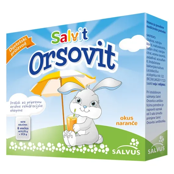 Salvit, Orsovit prašek za pripravo rehidracijske raztopine, 6 vrečk