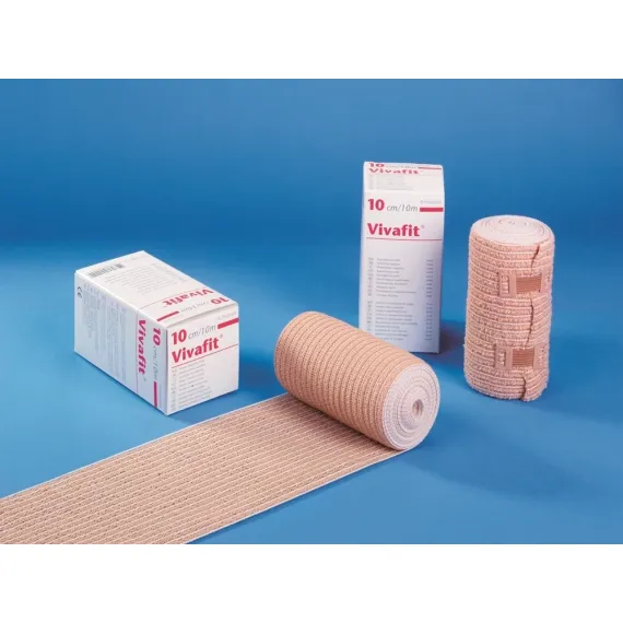 Vivafit, pleteni elastični povoj 10 cm x 10 m, 1 povoj