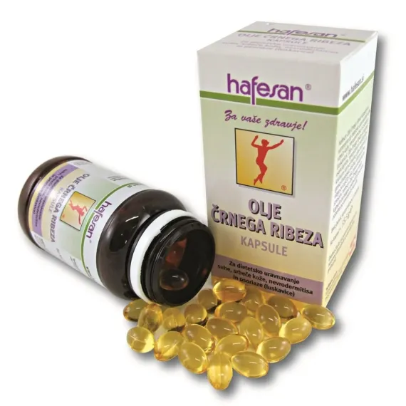 Hafesan, Olje črnega ribeza kapsule, 80 kapsul