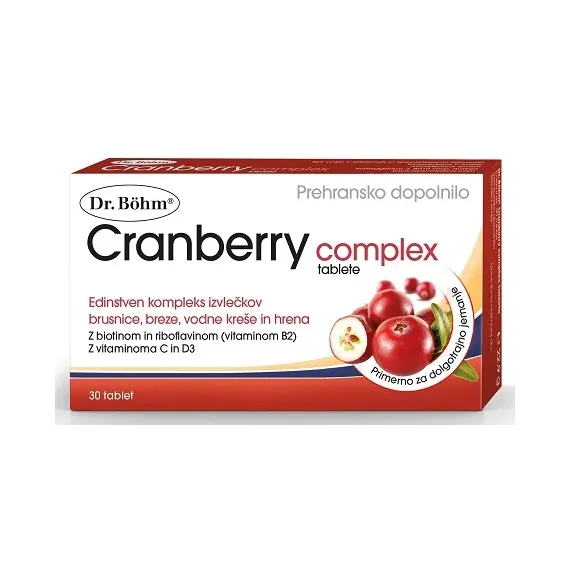 Dr. Bohm, Cranberry complex tablete, 30 tablet
