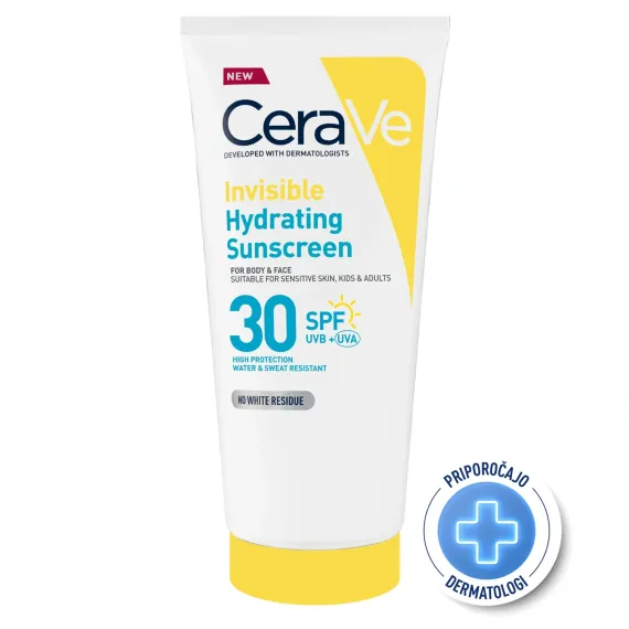 CeraVe, nevidni losjon za zaščito pred soncem ZF30, 177 ml
