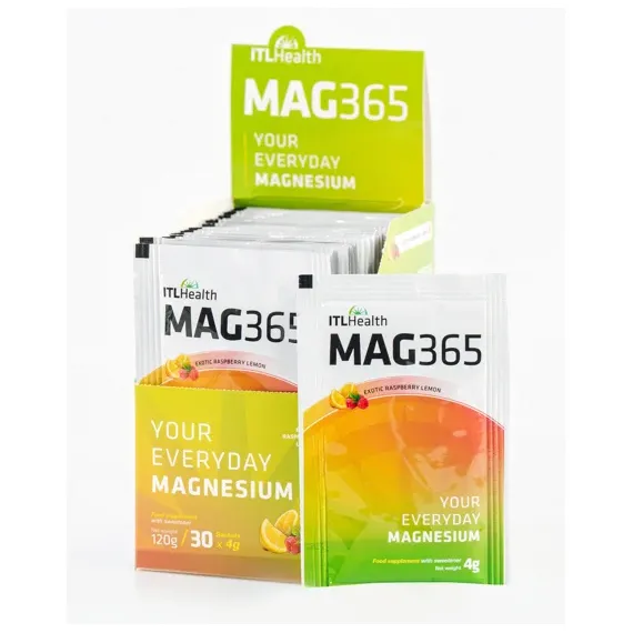 ITL Health, MAG365 ionski magnezijev citrat prah, 30 vrečk