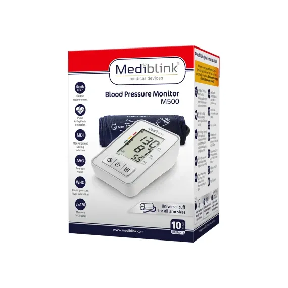 Mediblink, Nadlahtni merilnik krvnega tlaka M500, 1 komplet