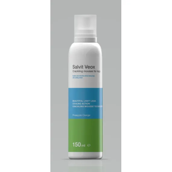 Salvit, Veox pena za noge z učinkom prasketanja, vonj ananasa in pomaranče, 150 ml