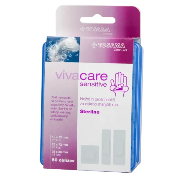 Vivacare, Sensitive set sterilnih obližev, 60 obližev