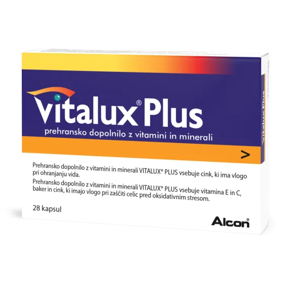 Vitalux Plus Omega 160 mg/10 mg kapsule z luteinom, 28 kapsul