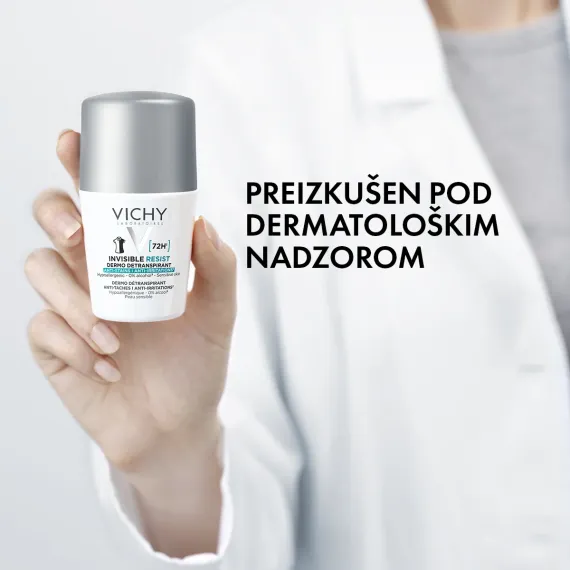Vichy, Invisible Resist roll-on deodorant 72h, 50 ml