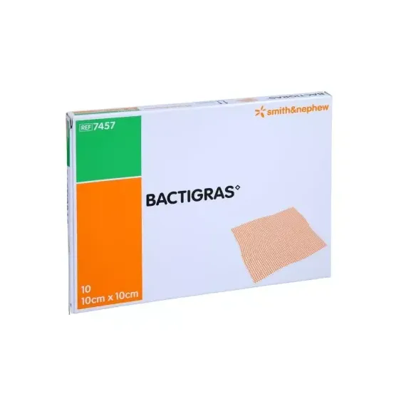 Bactigras, Antiseptična mrežica za rane 10 x 10 cm, 10 kos