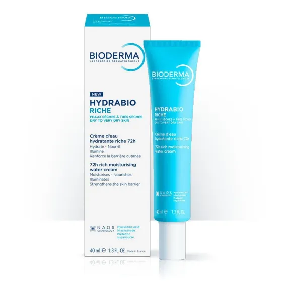 Bioderma, Hydrabio Riche vlažilna krema za 72-urno hidracijo, 40 ml