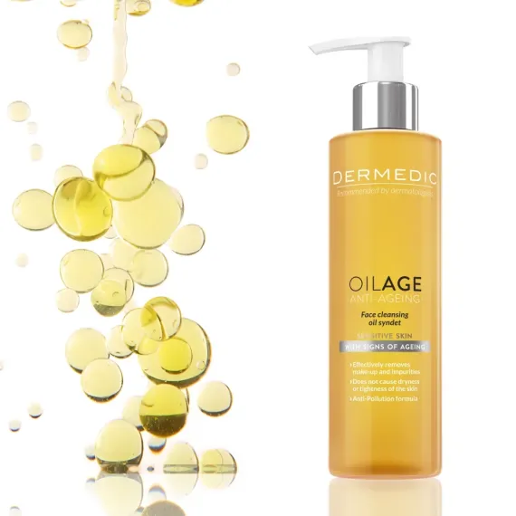 Dermedic, Oilage anti-ageing oljni sindet za čiščenje obraza, 200 ml