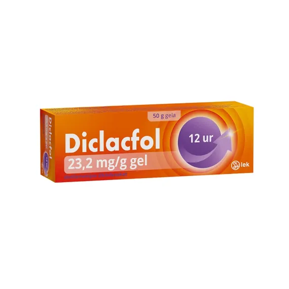 Diclacfol, 23.2mg/g gel, 50 g