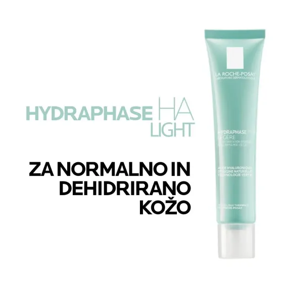 La Roche-Posay, Hydraphase HA Light, 72-urna intenzivna vlažilna nega za polno in sijočo kožo, 40 ml