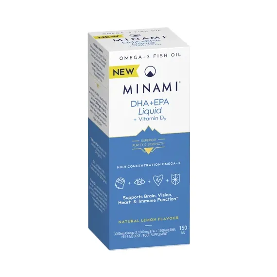 Minami, EPK + DHK + Vitamin D3 tekočina, 150 ml