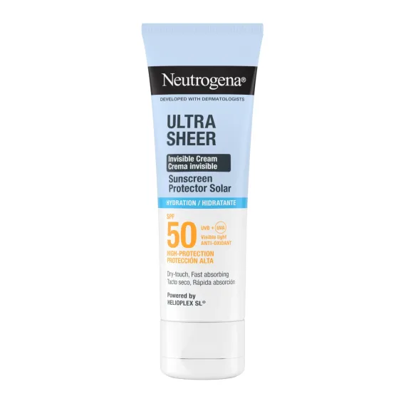 Neutrogena, Ultra Sheer nevidna vlažilna krema za zaščito pred soncem Hydration ZF50, 50 ml