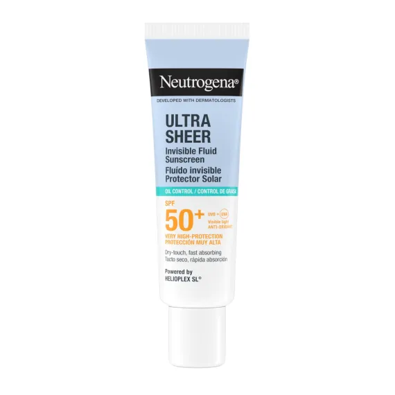 Neutrogena, Ultra Sheer nevidni vlažilni fluid za zaščito pred soncem Oil Control ZF50+, 50 ml