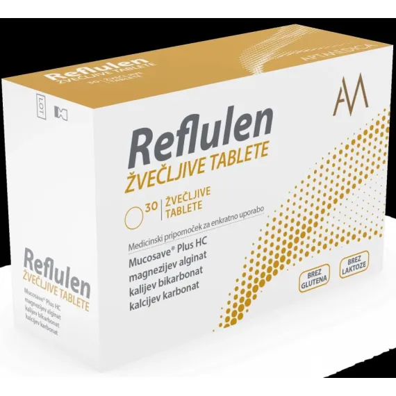 Reflulen, žvečljive tablete, 30 tablet