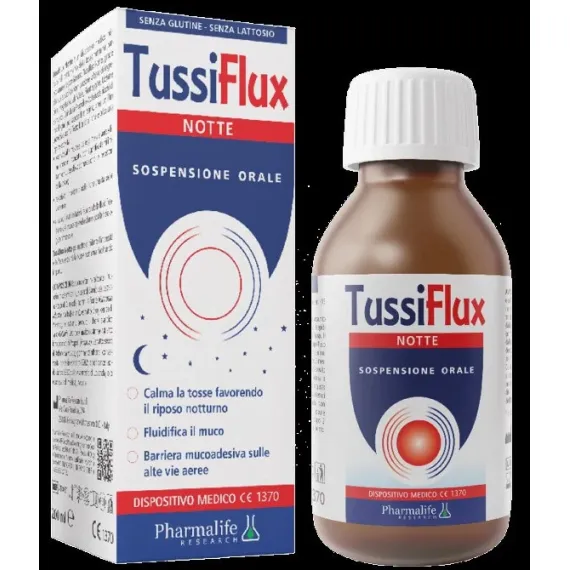 Tussiflux, Peroralna suspenzija za nočni kašelj, 200 ml