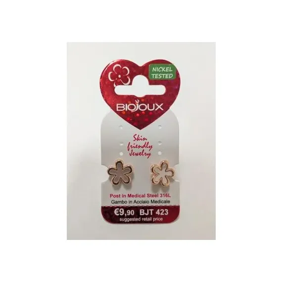 Biojoux, uhani rožica daisy GP, BJT423